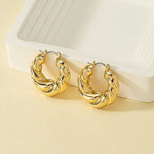 Load image into Gallery viewer, Chubby Gold Hoops
