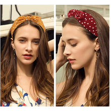 Load image into Gallery viewer, Polka Dot Knotted Headband
