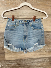 Load image into Gallery viewer, Distressed Denim Shorts
