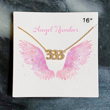 Load image into Gallery viewer, Pave Angel Number Necklace
