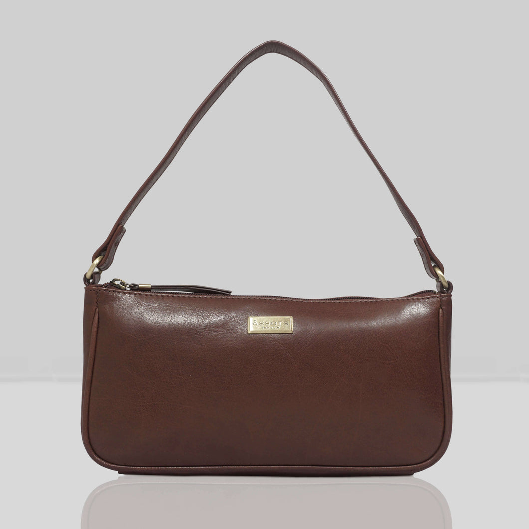 Smooth Leather Shoulder Bag